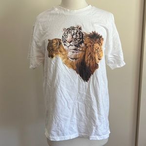 Y2K era Big Cat T shirt